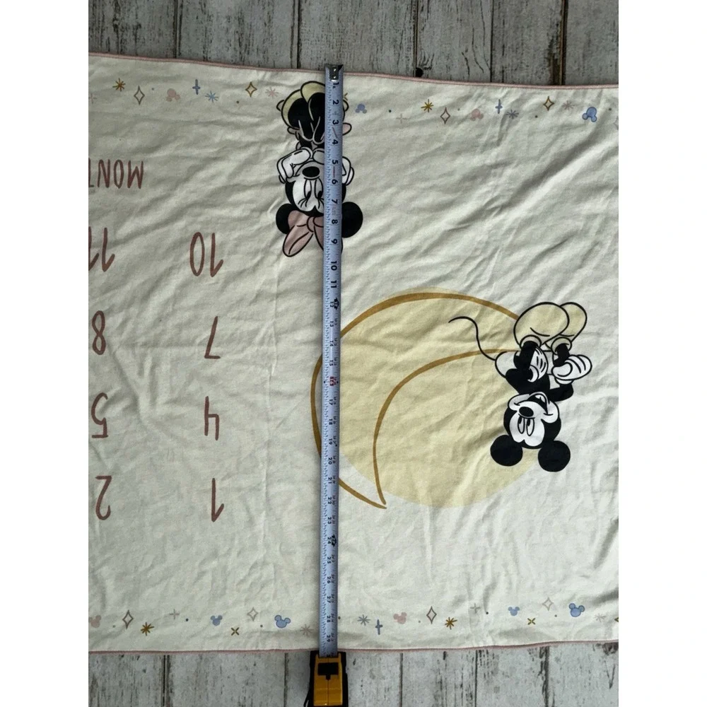 Disney Mickey‎ And Minnie Mouse Baby Milestone Blanket Missing Marker